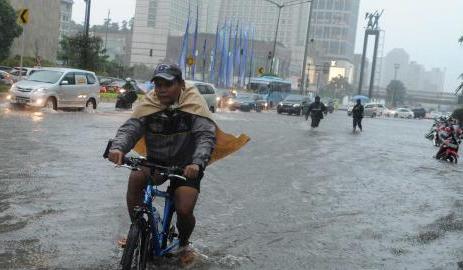 BNPB: Waspada! Sudirman-Thamrin Titik Banjir Baru di Jakarta